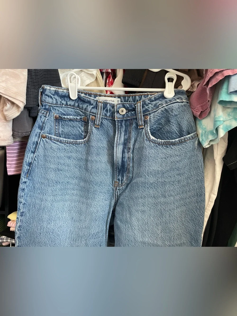 Abercrombie ‘The Loose High Rise’ Jeans Medium Blue